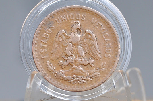 1920 Mexican 5 Centavos - Fine Condition - Mexico City Mint - Mexican Republic Coins -