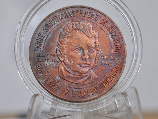 Perry Sesquicentennial Celebration 150th Anniversary 50 Cent Token - 1963 Perry Celebratory Anniversary Erie, Pennsylvania Trade Token