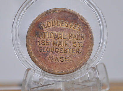 Gloucester National Bank Deposit Token - Gloucester, Massachusetts, Incentive Bank Token For Savings Account