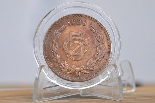 1935 Mexican 20 Centavos - VF/XF Condition - Mexico City Mint - Mexican Republic Coins -