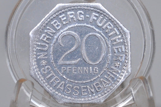 1920/1921 Nuremberg 20 Pfennig  - Tiergärtnertor - City of Nuremberg and Furth - Commemorative Coin -