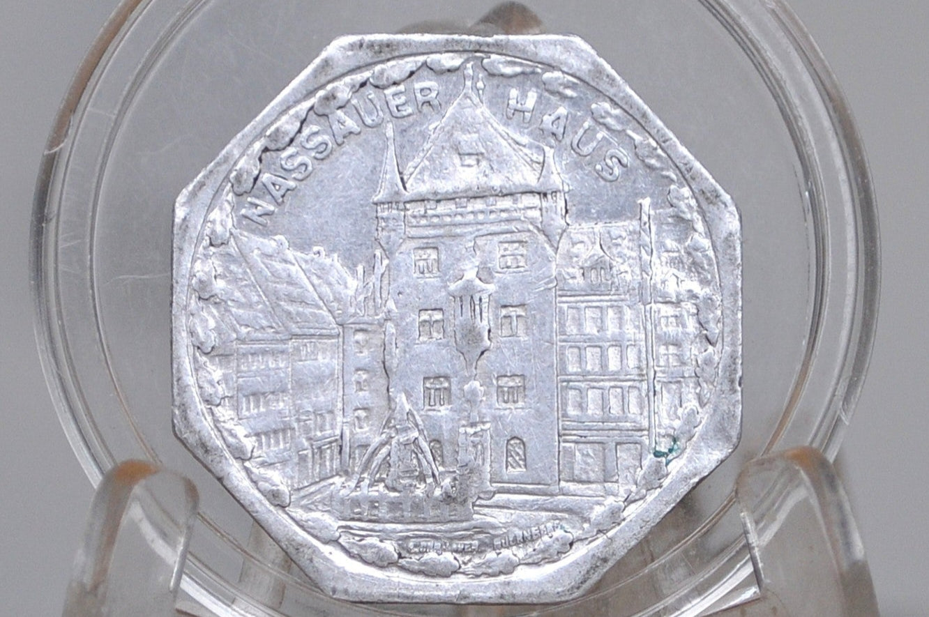 1920/1921 Nuremberg 20 Pfennig  - Nassauer Haus - City of Nuremberg and Furth - Commemorative Coin -
