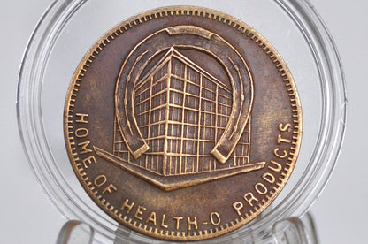 1930s Health-O Representative Historical Good Luck Token - Great Condition - Vintage United States Exonumia -