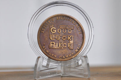 1930s Health-O Representative Historical Good Luck Token - Great Condition - Vintage United States Exonumia -