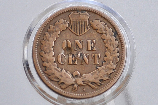 1909-S Indian Head Penny - Very Rare, Key Date - Discounted, Damaged - 1909 S US One Penny - 1909 S Mint Indian Head Cent 1909 S Mark