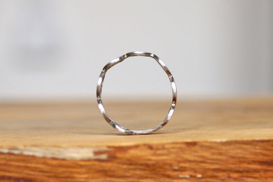 Calming Sterling Silver Peace Symbol Toe/Knuckle Ring - Size 5 - 925 Peace Symbol Toe/Knuckle Ring - Toe/Knuckle Ring