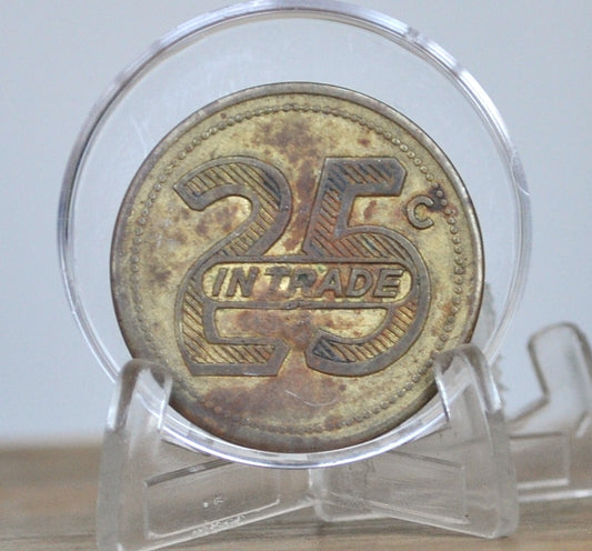 Ray McCue 25-cent Trade Token Hawarden, Iowa - Ray McCues Billiard Hall/Grocery Store Twenty-Five Cent Trade Token