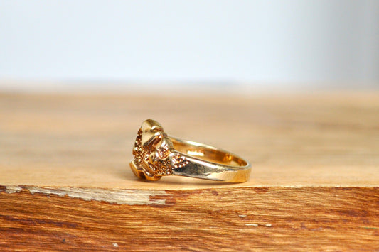 Stunning Faux Gold Nugget Ring - Size 6 - Faux Gold Rings - Korean Faux Gold Ring - Gold Nugget Ring