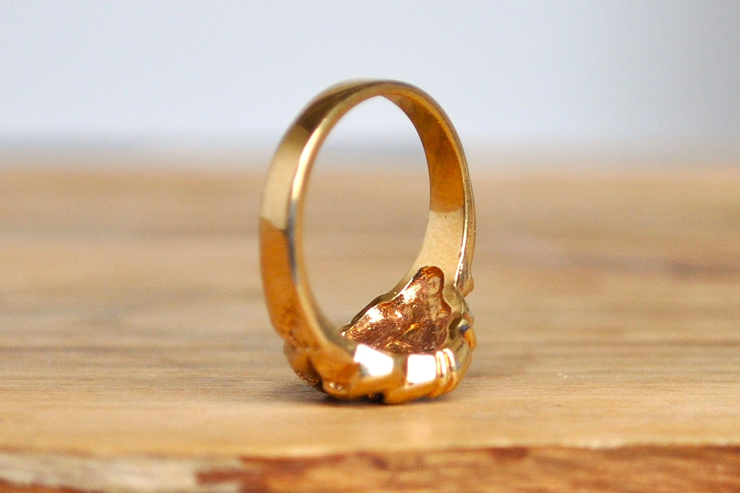 Stunning Faux Gold Nugget Ring - Size 6 - Faux Gold Rings - Korean Faux Gold Ring - Gold Nugget Ring