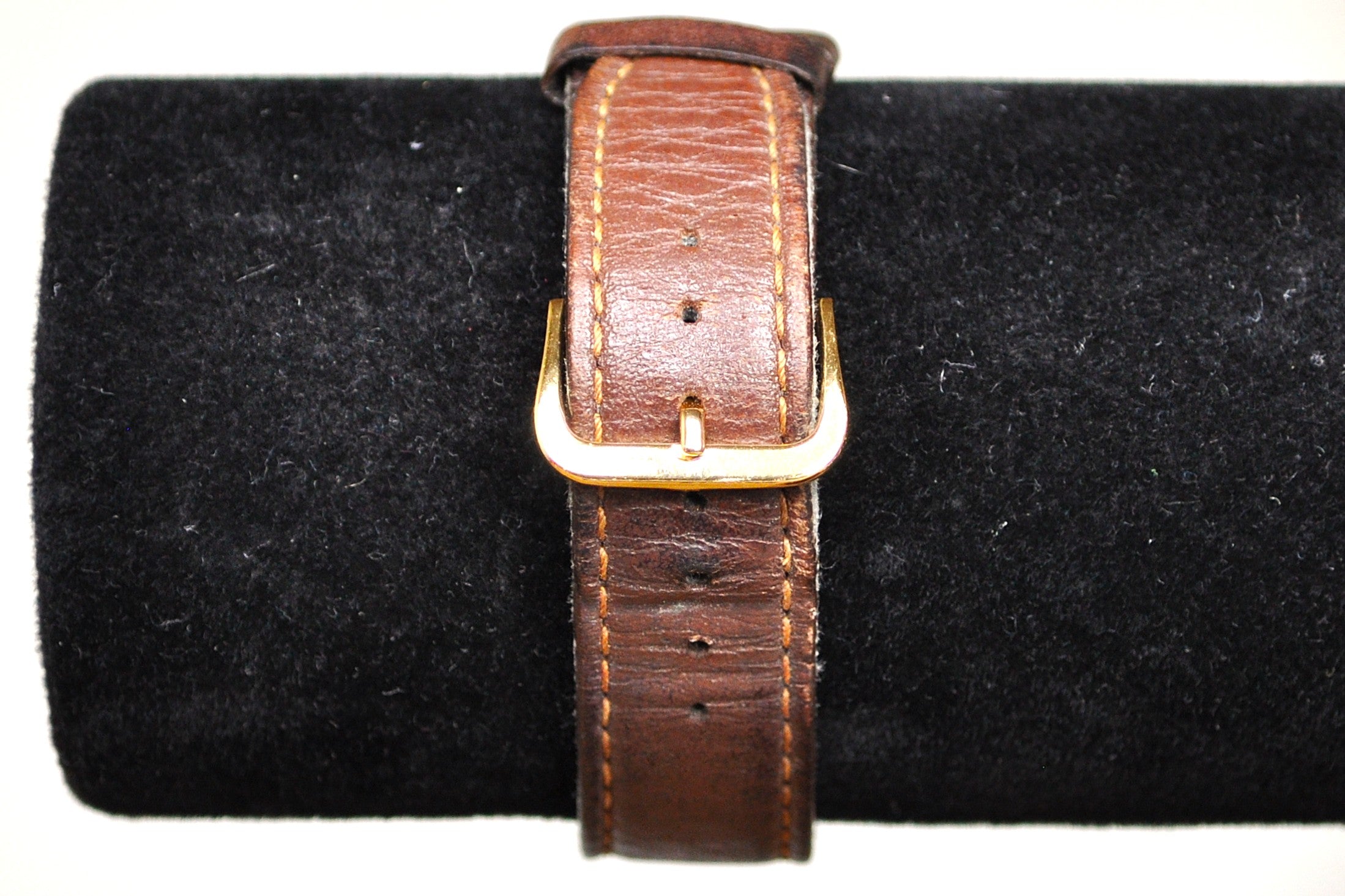 腕鎮 銅 Vintage Citizen Quartz Leather Gold Tone Watch - Citizen Quartz