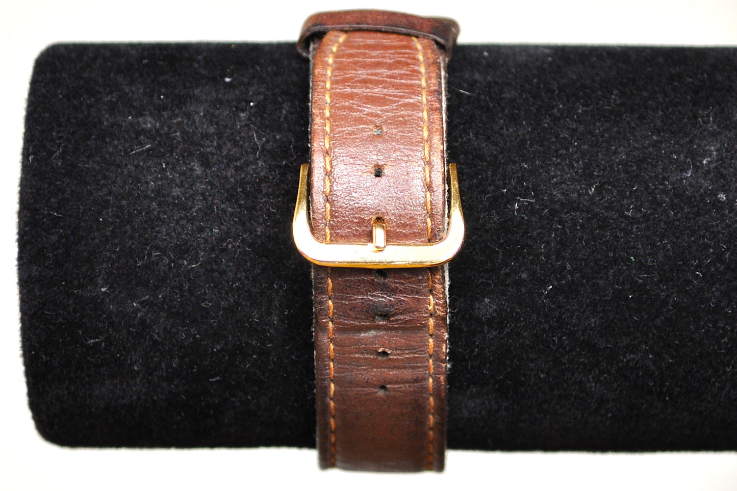 Vintage Citizen Quartz Leather Gold Tone Watch - Citizen Quartz Watch 2830-261348TA - Japanese Analog Watch - Working!