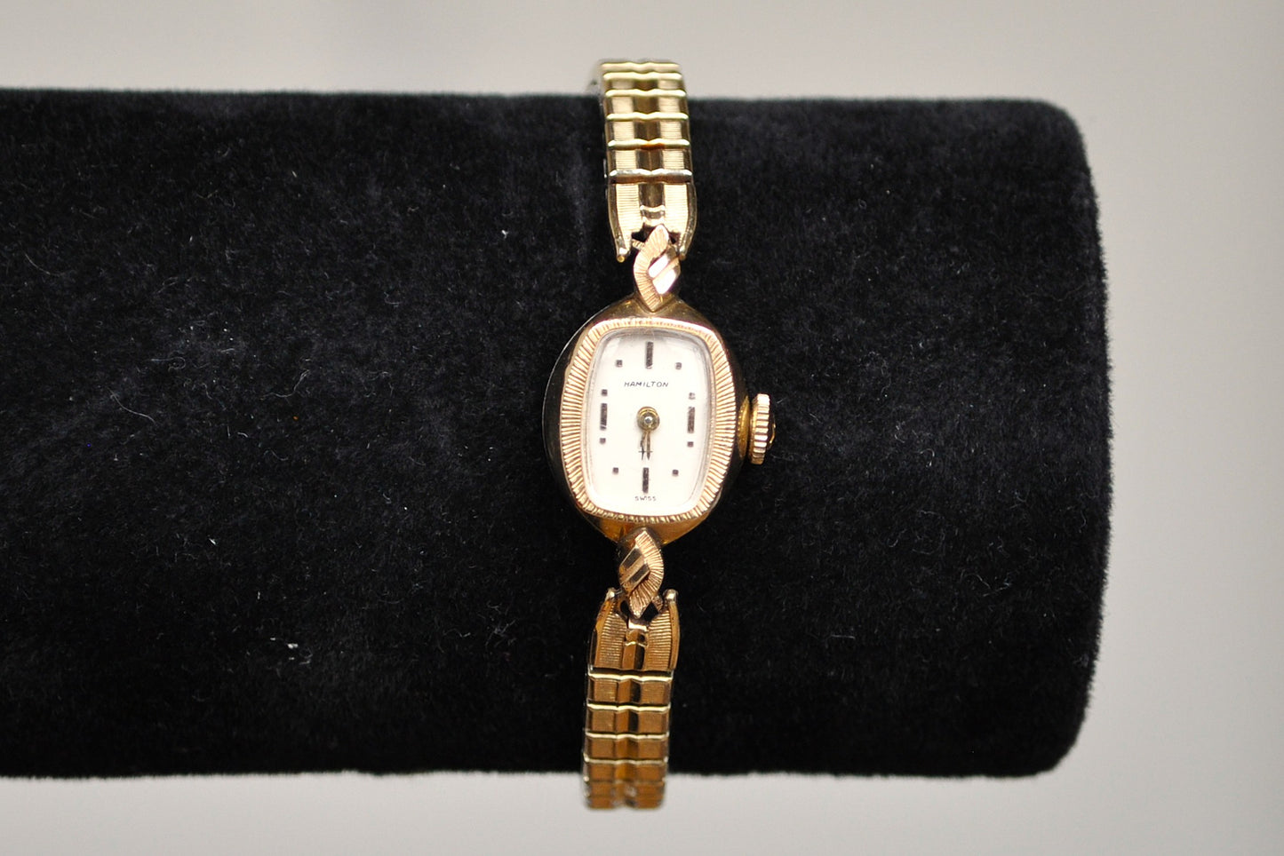 Vintage Hamilton 10K Gold Filled Bezel Watch - Hamilton Watch Sterling Silver Back - 10K Gold Filled Manual Wind Up Watch - For Repair or Parts - Not Working!