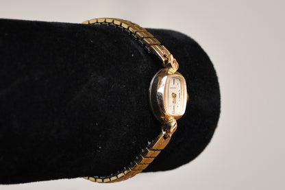 Vintage Hamilton 10K Gold Filled Bezel Watch - Hamilton Watch Sterling Silver Back - 10K Gold Filled Manual Wind Up Watch - For Repair or Parts - Not Working!