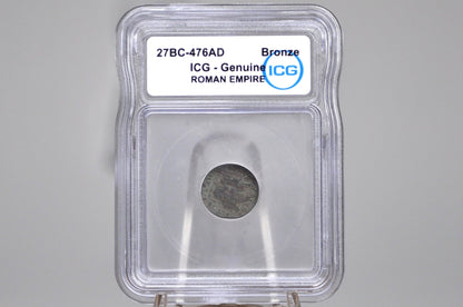 Ancient Roman Empire 27BC-476 AD AE Unidentified Roman Coins - ICG Certified - Ancient Coins - (Copy)