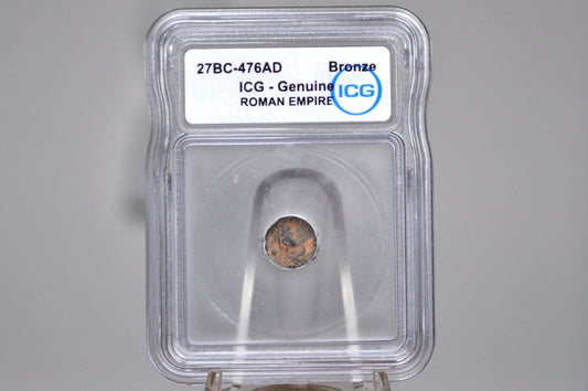 Ancient Roman Empire 27BC-476 AD AE Unidentified Roman Coins - ICG Certified - Ancient Coins -