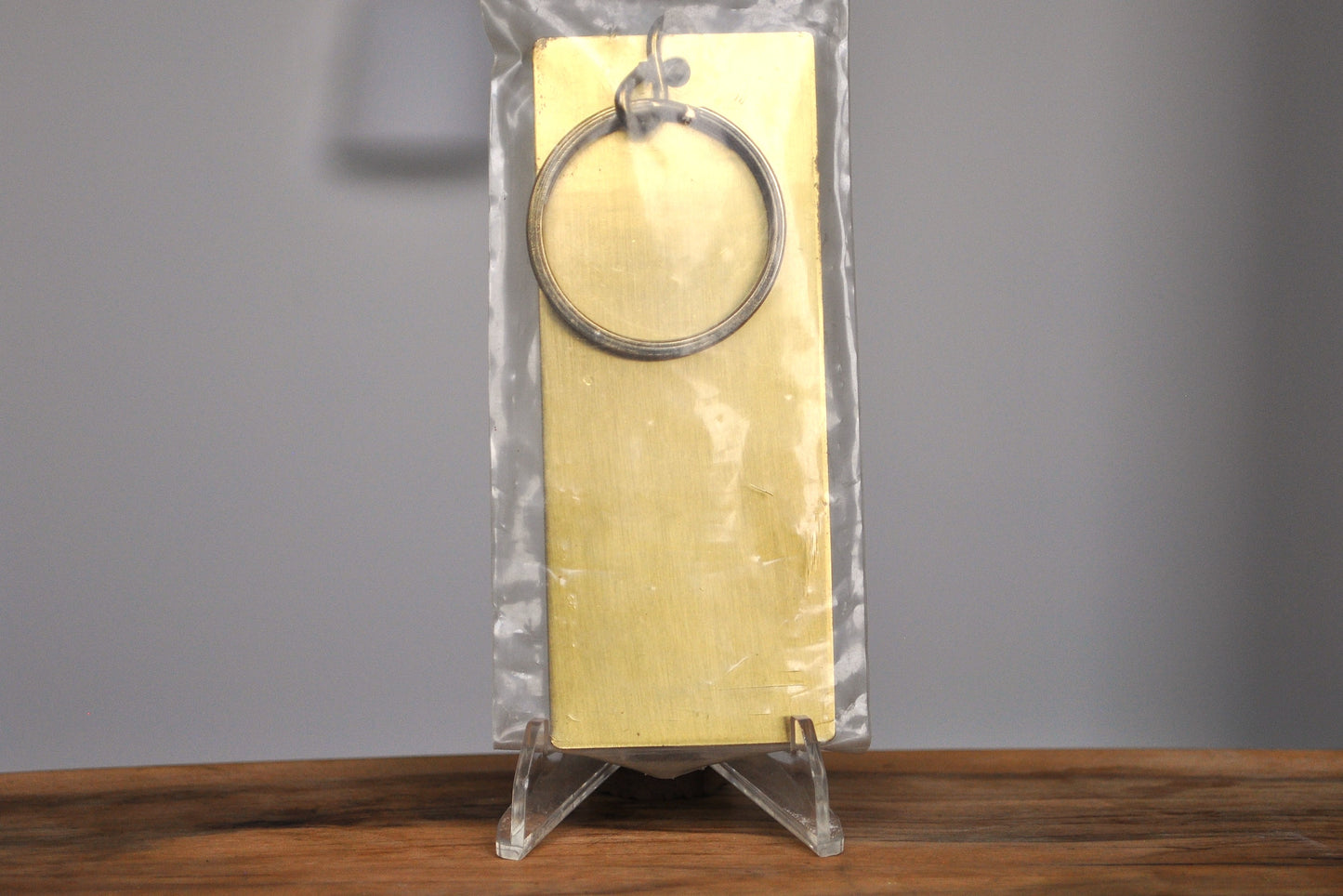 Vintage 1982 Brass "CATS" Gold Tone Keychain - Winter Garden Theatre Broadway Memorabilia - "CATS" Opening Night Brass Ticket Memorabilia - Unopened Brass Ticket Memorabilia