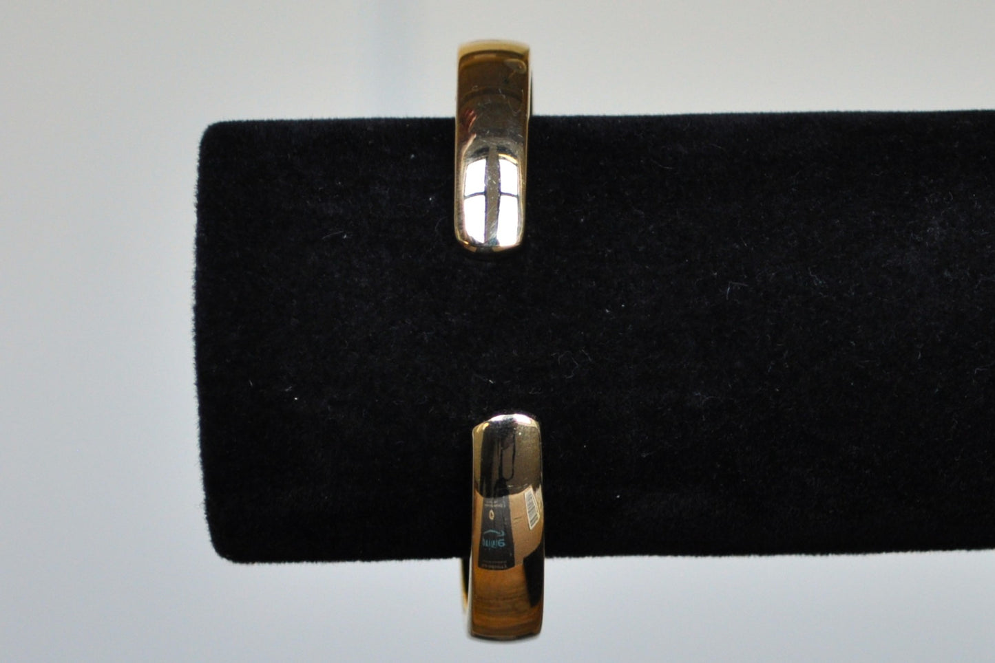 Gleaming Geneva Floral Gold Tone Cuff Watch - Adjustable Cuff Watch - Working!