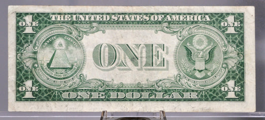 1935 E Silver Certificate 1 Dollar Note - Fancy Repeating Serial Number - 56661635 - 1935E One Dollar Blue Seal Fancy Serial Note - Fr#1614