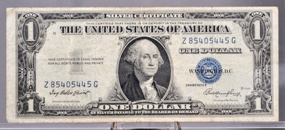 1935 E Silver Certificate 1 Dollar Note - Fancy Trinary Serial Number - 85405445 - 1935E One Dollar Blue Seal Fancy Serial Note - Fr#1614