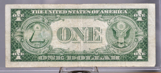 1935 E Silver Certificate 1 Dollar Note - Fancy Trinary Serial Number - 85405445 - 1935E One Dollar Blue Seal Fancy Serial Note - Fr#1614