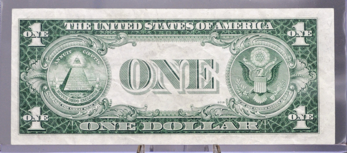 1935 E Silver Certificate 1 Dollar Note - Fancy Repeating Serial Number - 93900005 - 1935E One Dollar Blue Seal Cool Banknote - Fr#1614