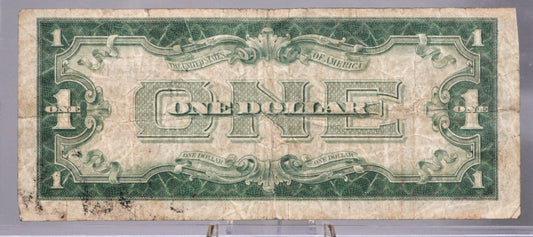 1928-A 1 Dollar Silver Certificate - Low Serial Number - Funny Back Note, A-B Block - 1928A One Dollar Silver Certificate - Fr#1601