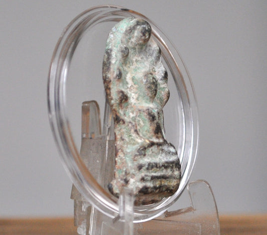 Naga 7 Headed Snake Nak Prok Metal Mediation Keepsake - Thailand Lanna Metal Naga Miniature Statue - Buddhist Siam Wat Nak Prok Temple - Phra Nakprok Statue