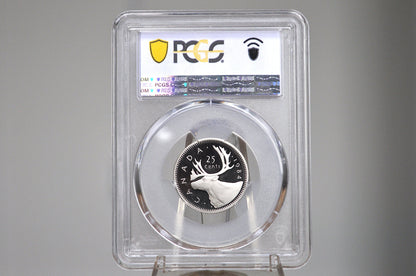 1984 Canadian Quarter Dollar - Graded PR69 Deep Cameo Proof - 25 Cent Canada 1984 - Queen Elizabeth II -