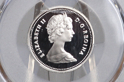 1984 Canadian Quarter Dollar - Graded PR69 Deep Cameo Proof - 25 Cent Canada 1984 - Queen Elizabeth II -