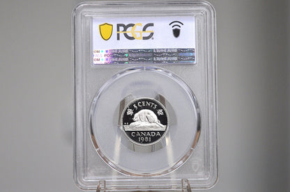 1981 Canadian 5 Cent - Graded PR69 Deep Cameo Proof - 5 Cent Canada 1981 - Queen Elizabeth II -
