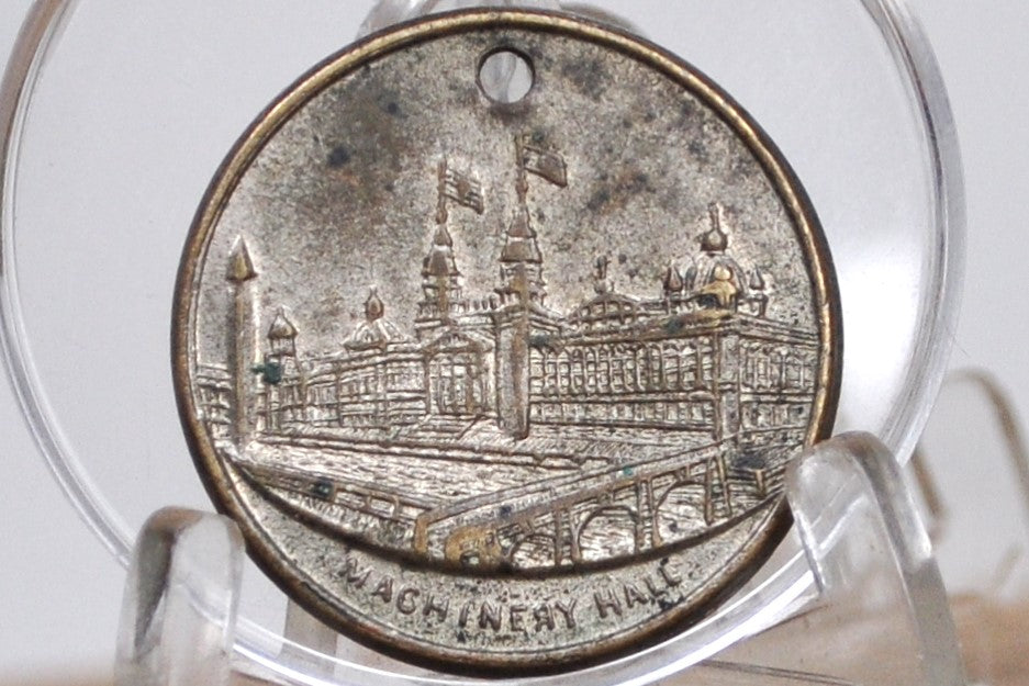 1893 Columbus Machinery Hall Token - Rare Commemorative from the Chicago World's Fair 1893