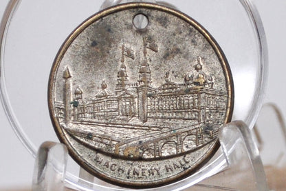 1893 Columbus Machinery Hall Token - Rare Commemorative from the Chicago World's Fair 1893