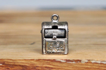 Vintage Sterling Silver U.S. Mailbox Charm - Collectible Vintage 925 Mailbox Charm - Sterling Silver Jewelry