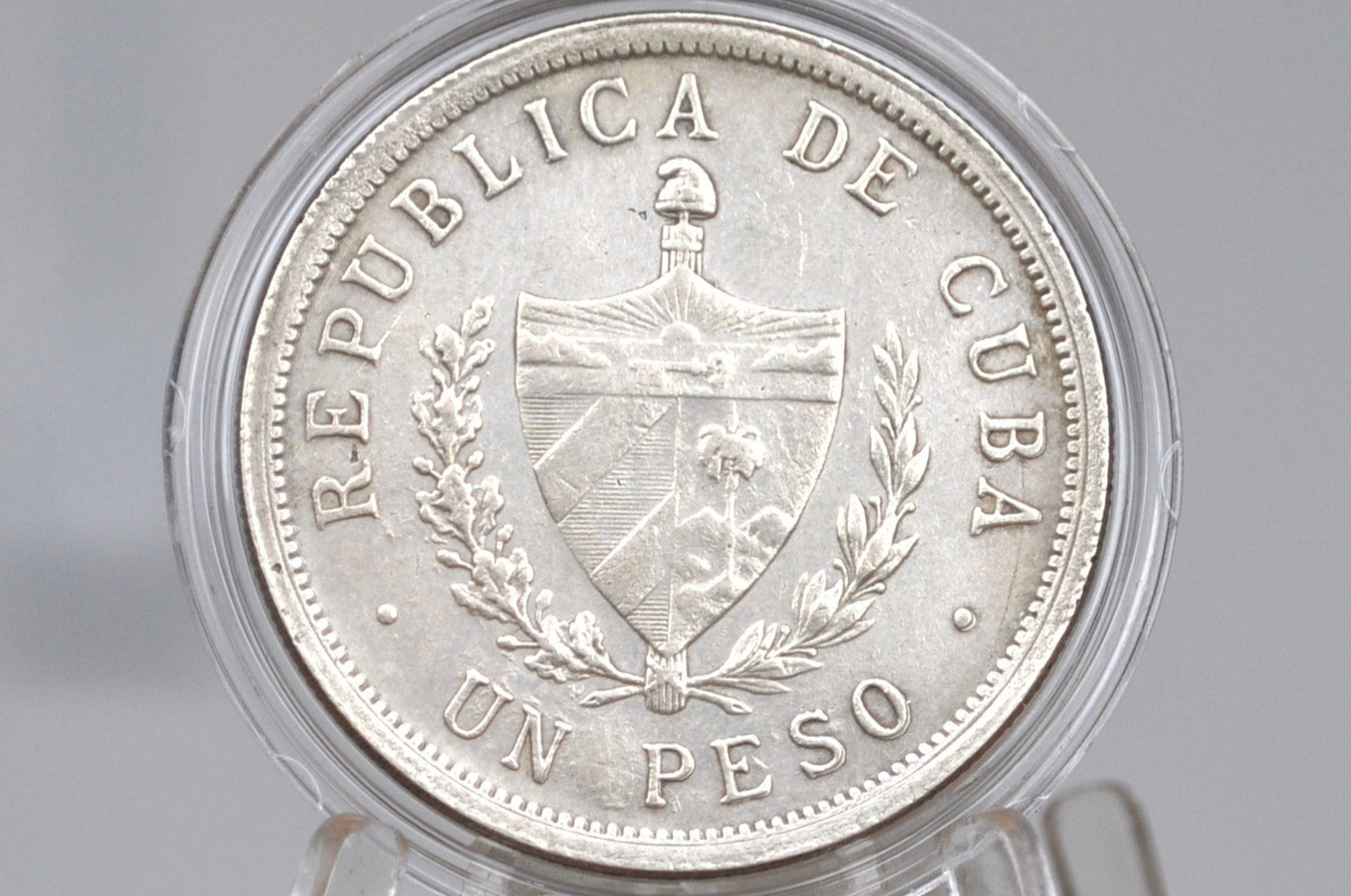Rarer 1932 Cuba Un Peso - VF/XF Condition - First Republic of Cuba - Cuban Coins -