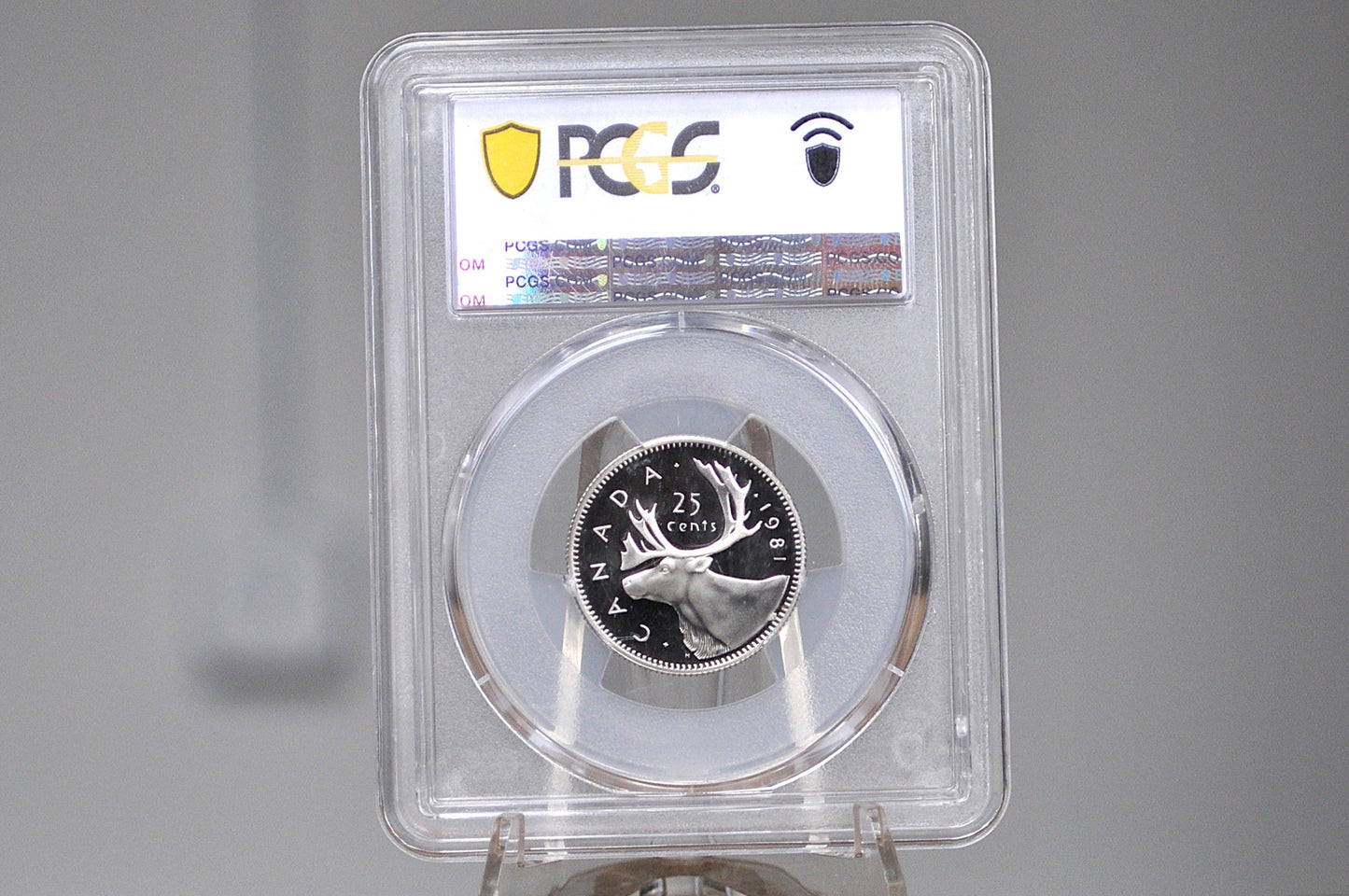 1981 Canadian Quarter Dollar - Graded PR69 Deep Cameo Proof - 25 Cent Canada 1981 - Queen Elizabeth II -