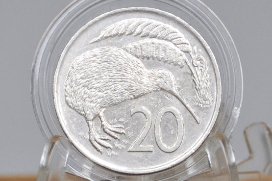 New Zealand 20 Cent Coins! - Choose by Date / Coin - New Zealand Old Coins - Great Design, Kiwi Coin! Kiwi Design
