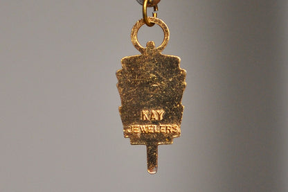 Vintage 1960s Kay Jewelers Andover High School Pendant - Vintage Pendant Charm - Andover, Massachusetts