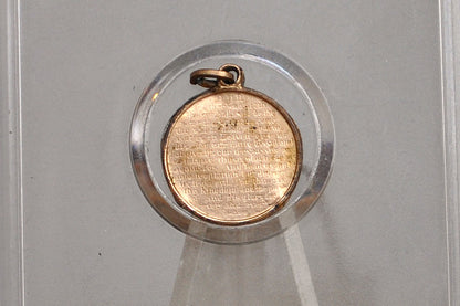 Beautiful 9K Rose Gold The Lord's Prayer Pendant - Catholic Medals - Christianity Pendants - Our Father Prayer