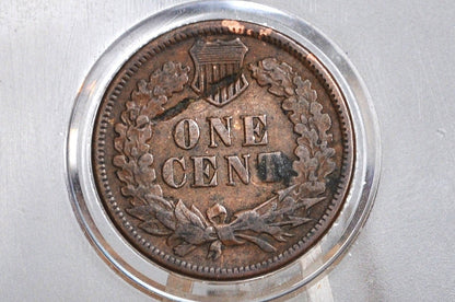 1879 Indian Head Penny - VF Grade / Condition with a mark on reverse - Great Date - Indian Head Cent 1879 -