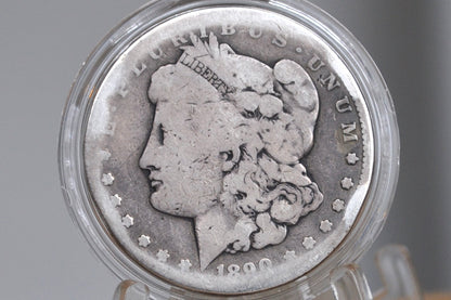 1890-CC Morgan Dollar - AG Grade / Condition - Carson City Mint - 1890CC Morgan Silver Dollar 1890 CC Mint Dollar 1890 Silver Dollar