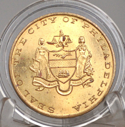 1982 Seal of the city of Philadelphia By William Penn - Philadelphia City Seal 1701 Coin Produced in 1982