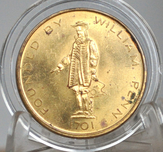 1982 Seal of the city of Philadelphia By William Penn - Philadelphia City Seal 1701 Coin Produced in 1982