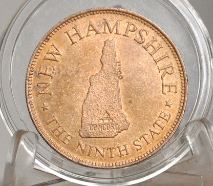 New Hampshire, The Ninth State Commemorative Token - 1788, The Granite State Commemorative State Coin
