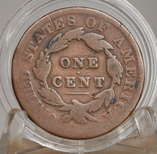 1834 Matron Head Liberty Head Large Cent Small 8, Large Stars, Medium Letters GOOD