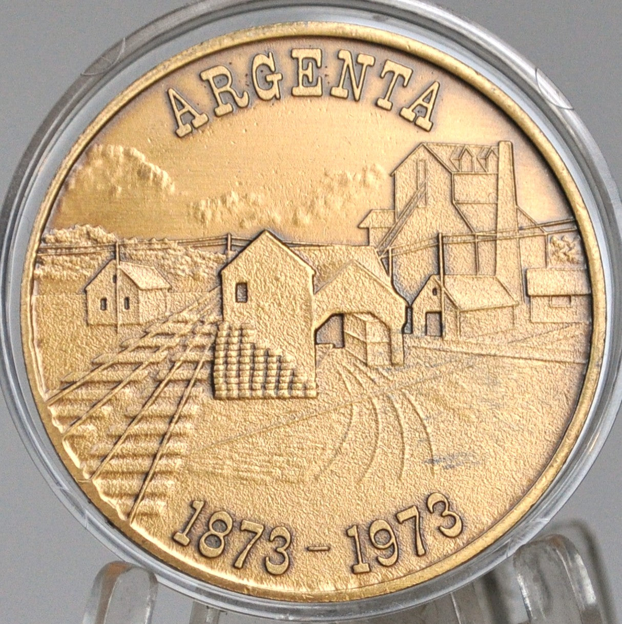 1873-1973 Argenta, Illinois Centennial Token - 100 Year Commemorative Argenta Centennial 1873-1973 Token