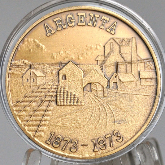 1873-1973 Argenta, Illinois Centennial Token - 100 Year Commemorative Argenta Centennial 1873-1973 Token