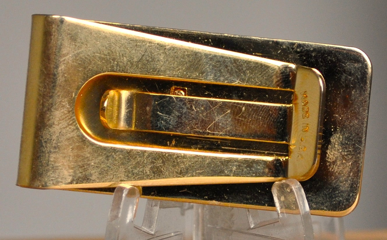 Vintage Gold-Tone Colibri Golf Money Clip