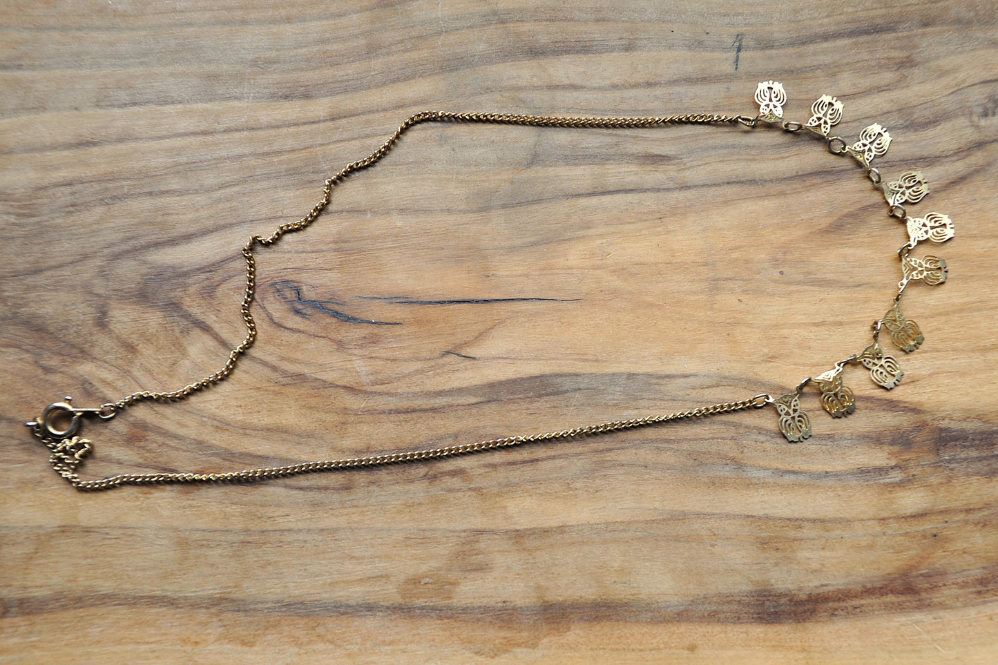 Beautiful Tiny Owl Charm Laser Cut Copper Necklace - 16 Inches - Athena Necklace