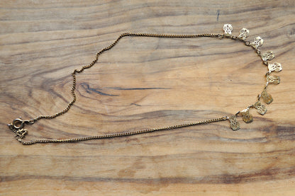 Beautiful Tiny Owl Charm Laser Cut Copper Necklace - 16 Inches - Athena Necklace