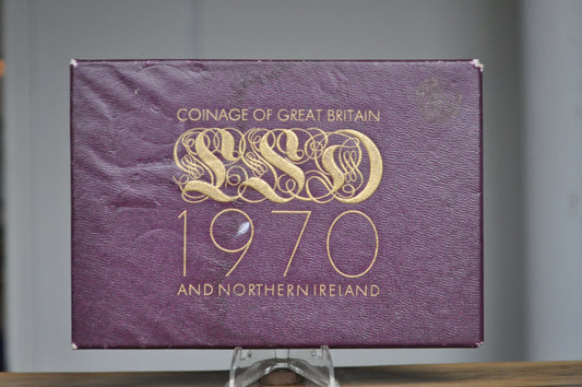 1970 Great Britain and Northern Ireland Proof Set - 1970 UK Proof Set - Set with Certificate -